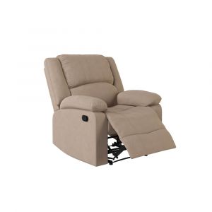Relax A Lounger - Phyllis Microfiber Manual Recliner, Beige by Lifestyle Solutions - RR-PRK1CM2022