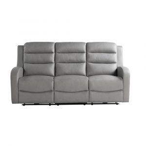 Lifestyle Solutions - Relax A Lounger Anton Power Reclining Sofa with USB Port, Grey - 213A022GRY