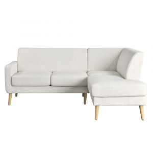 Lifestyle Solutions - Studio Living Sorren Bumper Sectional Sofa, Cream - 135A017CRM-SET