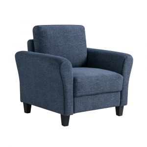 Lifestyle Solutions - Westley Chair with Rolled Arms, Blue - CCWENKS1BLURA