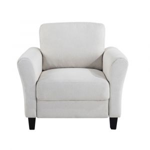 Lifestyle Solutions - Westley Chair with Rolled Arms, Oyster - CCWENKS1OYSRA