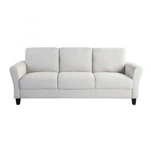 Lifestyle Solutions - Westley Sofa with Rolled Arms, Oyster - CCWENKS3OYSRA