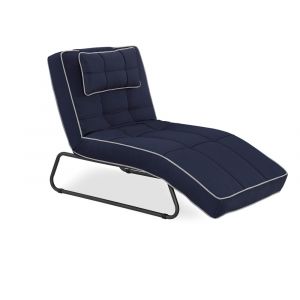 Relax A Lounger - Carmel Outdoor Convertible Chaise, Navy Blue - RA-BSRS7O2051P