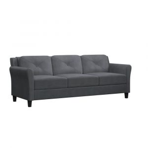 Lifestyle Solutions - Highland Sofa with Rolled Arms, Dark Grey  - CCHRFKS3M26DGRA