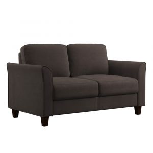 Lifestyle Solutions - Westley Loveseat with Curved Arms, Coffee  - CCWENKS2M26CFVA