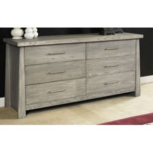 Ligna - Zen 6 Drawer Dresser in Driftwood - 8126 DW
