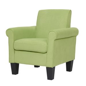 Lilola Home - Angela Green Microfiber Fabric Armchair - 88901