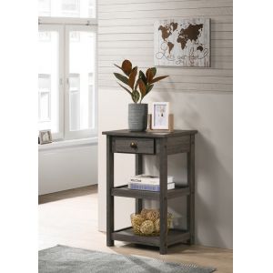 Lilola Home Arine (Set of 2) Gray Console Table with Drawer and Shelves - 97010