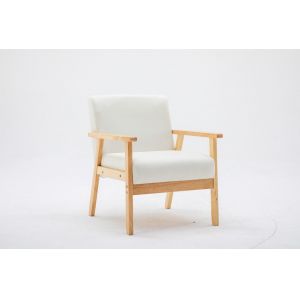 Lilola Home - Bahamas Beige Linen Fabric Chair - 88873BE-C