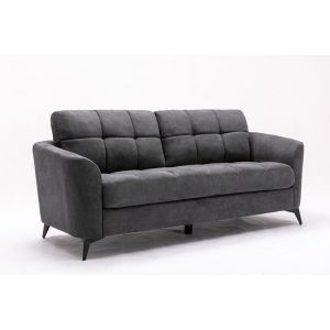Lilola Home - Callie Gray Velvet Fabric Sofa - 89727-S