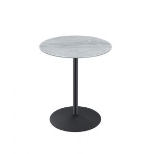 Lilola Home - Circa End Table with Gray Marble Textured Top  - 98025