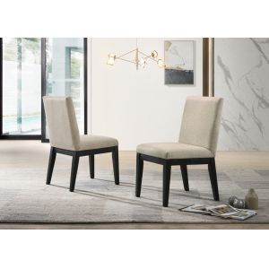 Lilola Home Jasper (Set of 2) Beige Contemporary Fabric Dining Chair - 30016-C