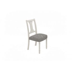 Lilola Home - Tannen Set of 2 White and Gray Dining Side Chair - 30040-C