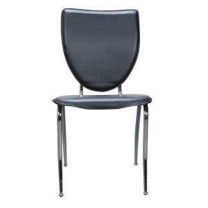 Linon Home Decor - Amice Metal Stacking Side Chair Black (Set of 2) - CH170BLK02