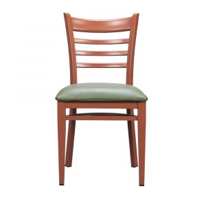 Linon Home Decor - Baxter Metal Side Chair Honey/ Green (Set of 2) - CH153GRN02
