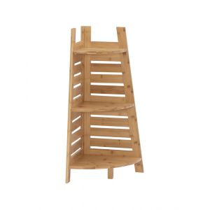 Linon Home Decor - Bracken Bamboo Corner Shelf - 980213NAT01U