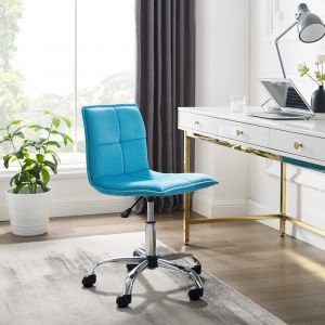 Linon Home Decor - Bristol Quilted Office Chair, Blue - OC089BLU01U