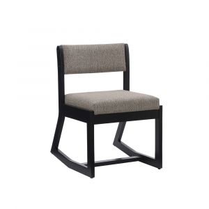Linon Home Decor - Callum 2 Position Sled Base Chair Black Stone - CH273BLKSTN01ASU