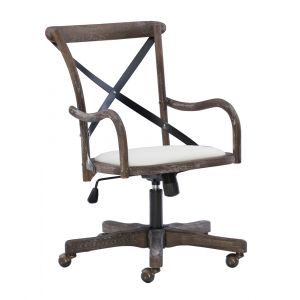 Linon Home Decor - Carson Cafe Office Chair, Neutral - OC072TIC01