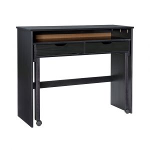Linon Home Decor - Cary Extendable Console Desk Black - DK115BLK01U