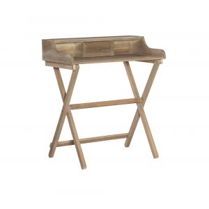 Linon Home Decor - Coy Rustic Brown Folding Desk - FD26GRYWH01U