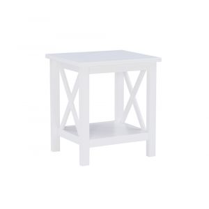 Linon Home Decor - Davis Antique White End Table - DV67AWHT01U