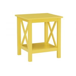 Linon Home Decor - Davis Yellow End Table - DV67YLW01U