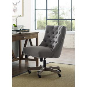 Linon Home Decor - Della Office Chair, Light Gray - OC094LGRY01U