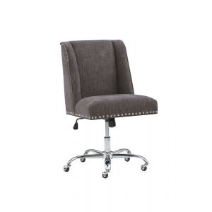 Linon Home Decor - Draper Office Chair, Charcoal - 178404CHAR01U
