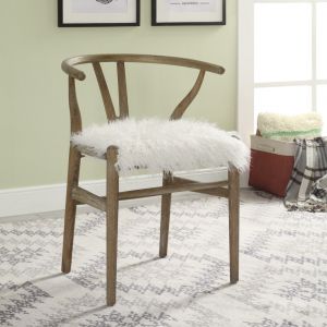 Linon Home Decor - Ellis Wishbone Chair - CH097GRY01ASU