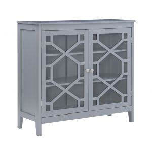 Linon Home Decor - Fetti Gray Large Cabinet - 650210GRY01U