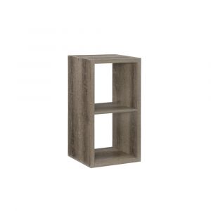 Linon Home Decor - Galli 2 Cubby Storage Cabinet Grey - CB200GRY201