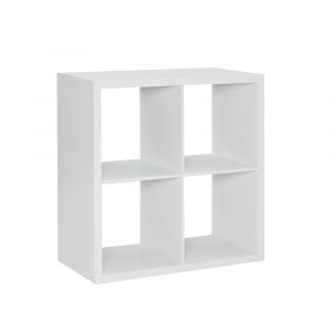 Linon Home Decor - Galli 4 Cubby Storage Cabinet White - CB201WHT401