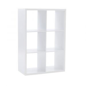 Linon Home Decor - Galli 6 Cubby Storage Cabinet White - CB202WHT601