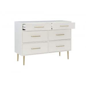 Linon Home Decor - Gloria Six Drawer Dresser - BD78WHT01U