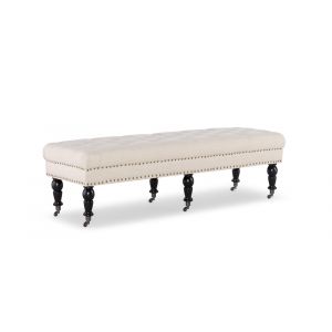 Linon Home Decor - Isabelle Bed Bench 62 Inches - 368254NAT01U