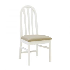 Linon Home Decor - Jesper White Chair Uph Seat (Set of 2) - CH291WHTGRY02ASU