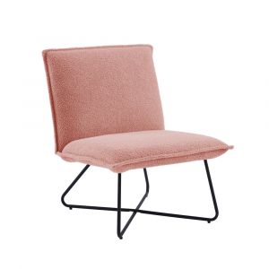 Linon Home Decor - Kelvin Sherpa Blush Chair - CH144BLSH01U