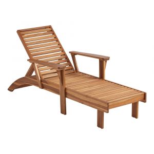 Linon Home Decor - Kessler Outdoor Chaise, Natural - ODCP398NAT01U