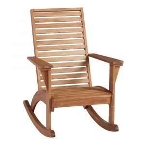 Linon Home Decor - Kessler Outdoor Rocking Chair, Natural - ODCP397NAT01U