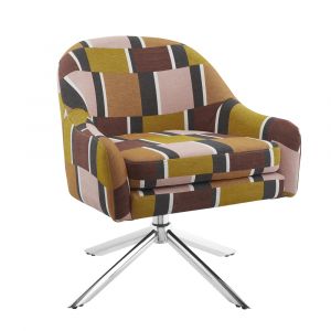 Linon Home Decor - Lachlan Multi Swivel Accent Chair - CH290MULTI01U
