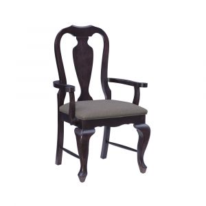 Linon Home Decor - Lange Brown Arm Chair Uph Seat - CH311BRN01ASU