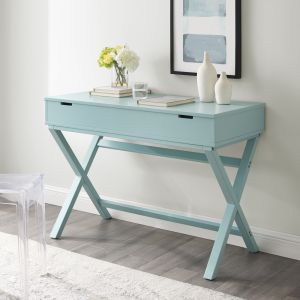 Linon Home Decor - Peggy Lift Top Desk, Turquoise - 99422PTU01U