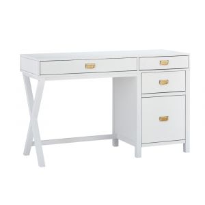 Linon Home Decor - Peggy Side Storage Desk White - PG150WHT01U