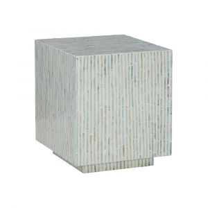 Linon Home Decor - Pippit Square Capiz Accent Table Blue - PR1109BLU01ASU