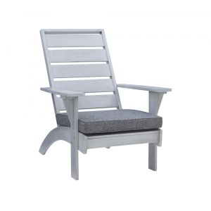 Linon Home Decor - Rockport Gray Outdoor Chair - OD16GRY01U