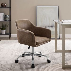 Linon Home Decor - Rylen Office Chair, Brown - OC093BRN01U