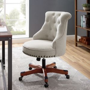 Linon Home Decor - Sinclair Office Chair, Natural - 178403NAT01U