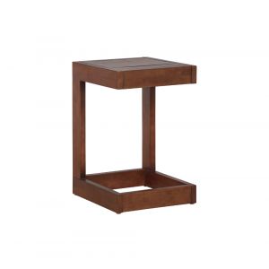 Linon Home Decor - Summerlyn Outdoor C Table, Walnut - OD30WAL01U