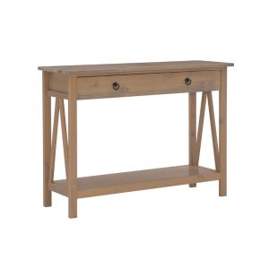 Linon Home Decor - Titian Driftwood Console Table - 86152GRY01U